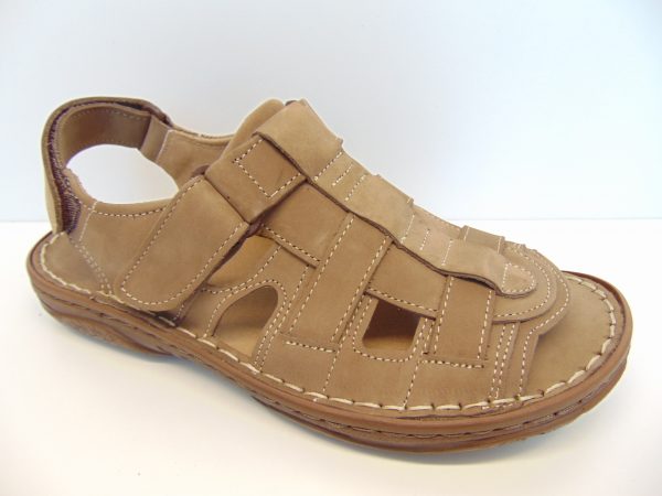 Sandały Vinci Nikopol 114-31 brązowe skórzane