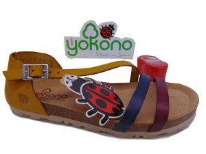 Yokono VILLA 057 hiszpańskie sandały multi mostaza