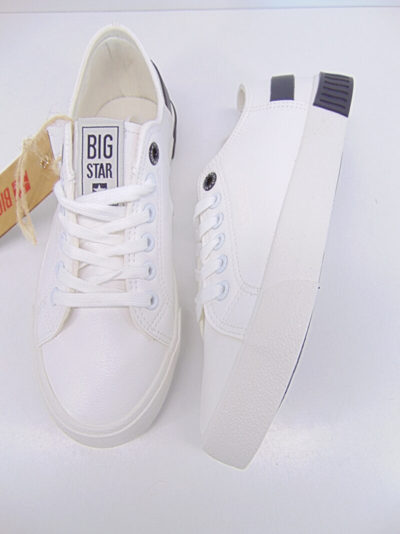 Big Star obuwie sportowe FF274175 lico biało czarny