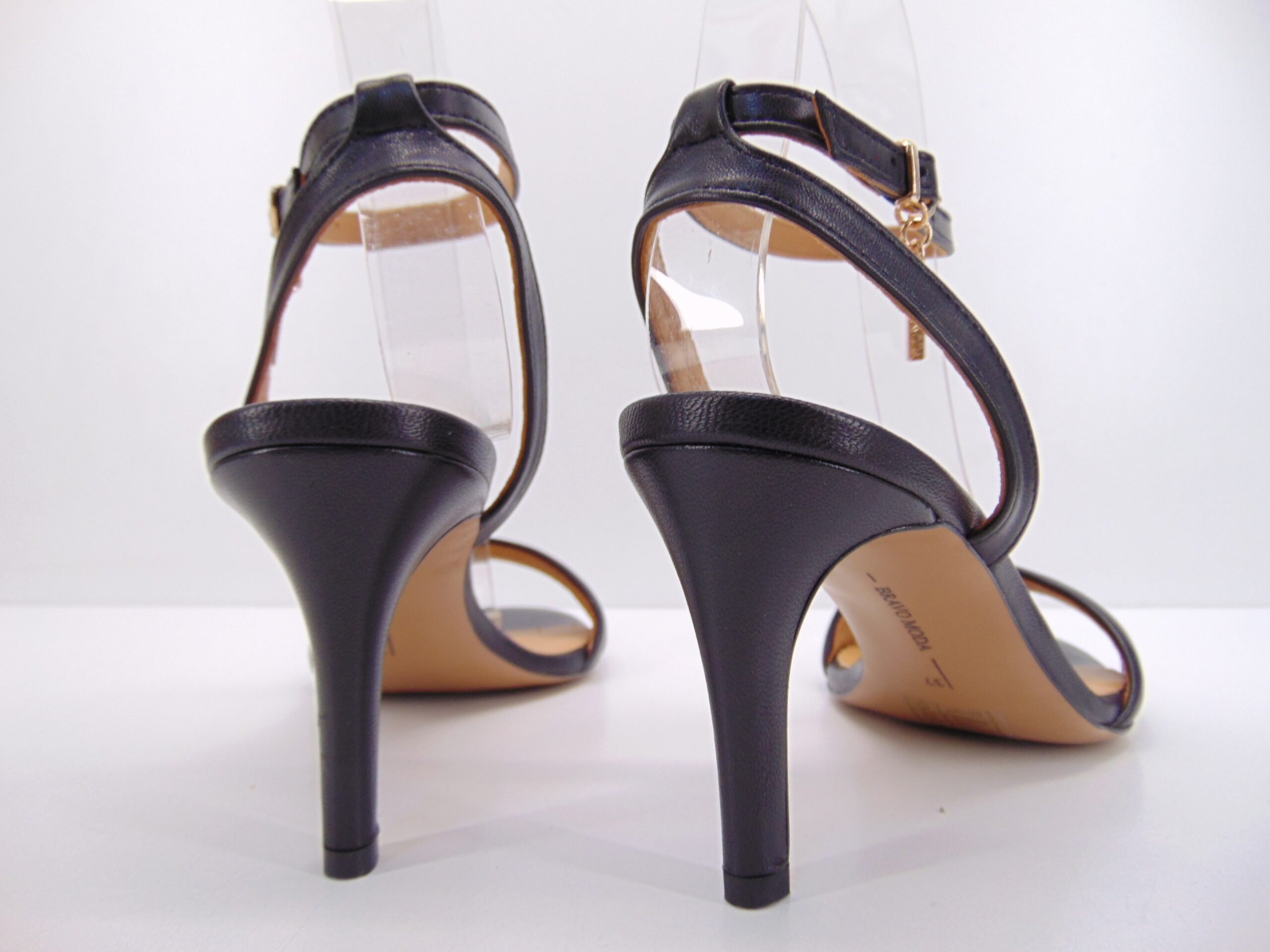 Czarne Sandały Bravo Moda 0176 Skóra Naturalna Czarne Sandały Bravo Moda 0176 Skóra Naturalna