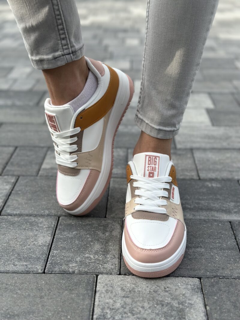 Sneakersy Big Star MM274355 Róż/Camel