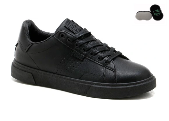Buty męskie sportowe sneakersy Big Star OO174117 czarne ekoskóra Buty męskie sportowe sneakersy Big Star OO174117 czarne ekoskóra