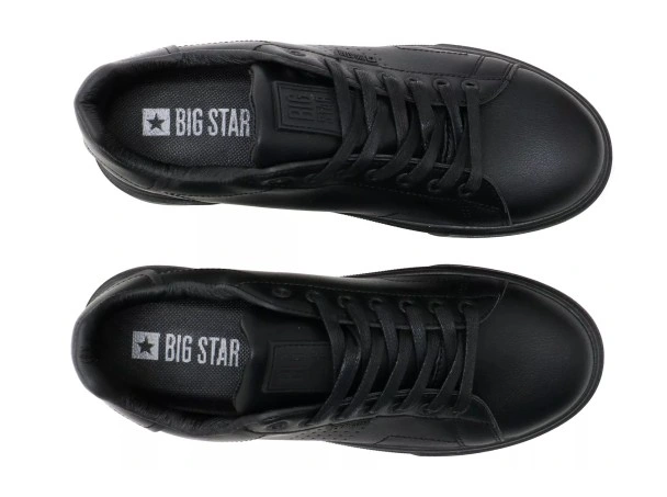 Buty męskie sportowe sneakersy Big Star OO174117 czarne ekoskóra Buty męskie sportowe sneakersy Big Star OO174117 czarne ekoskóra